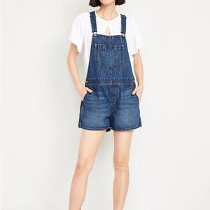 GAP Womens Xs Blue Denim Short Overalls